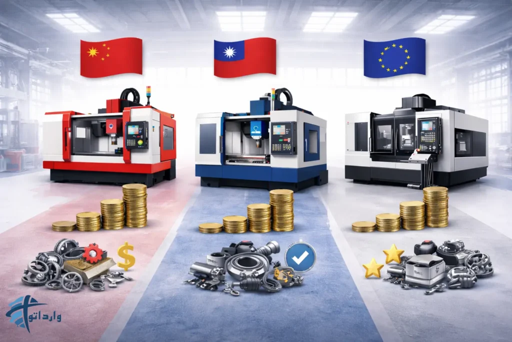 مقایسه قیمت و کیفیت دستگاه های CNCچنین در مقابل اروپایی تایوانی