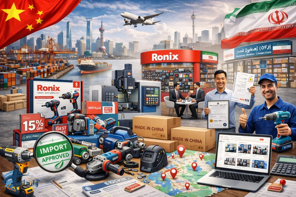 واردات تجهیزات کارگاهی و ابزار آلات صنعتی از چین: لیست کالاهای پرفروش