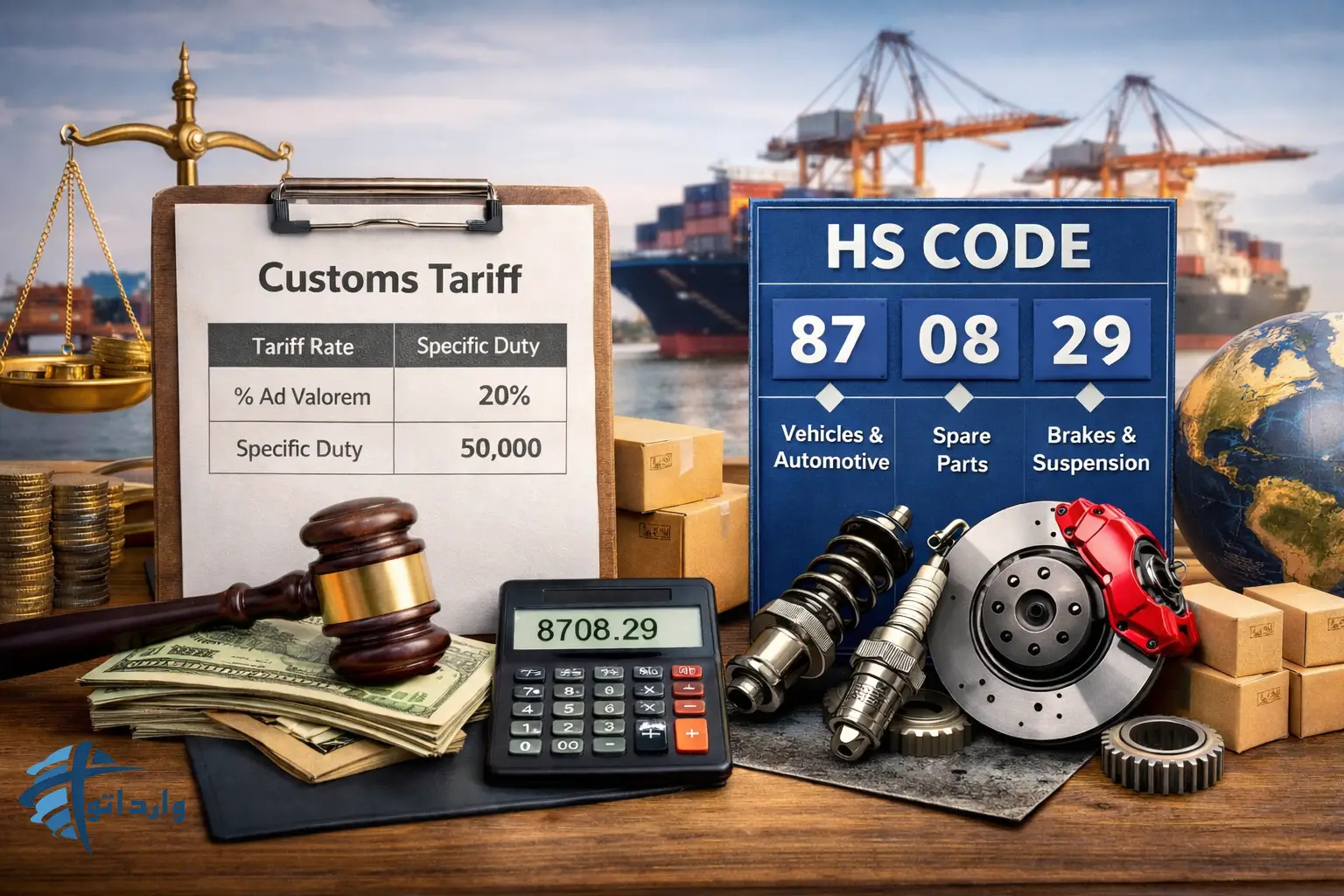 تعرفه گمرکی و Hs code لوازم یدکی خودرو