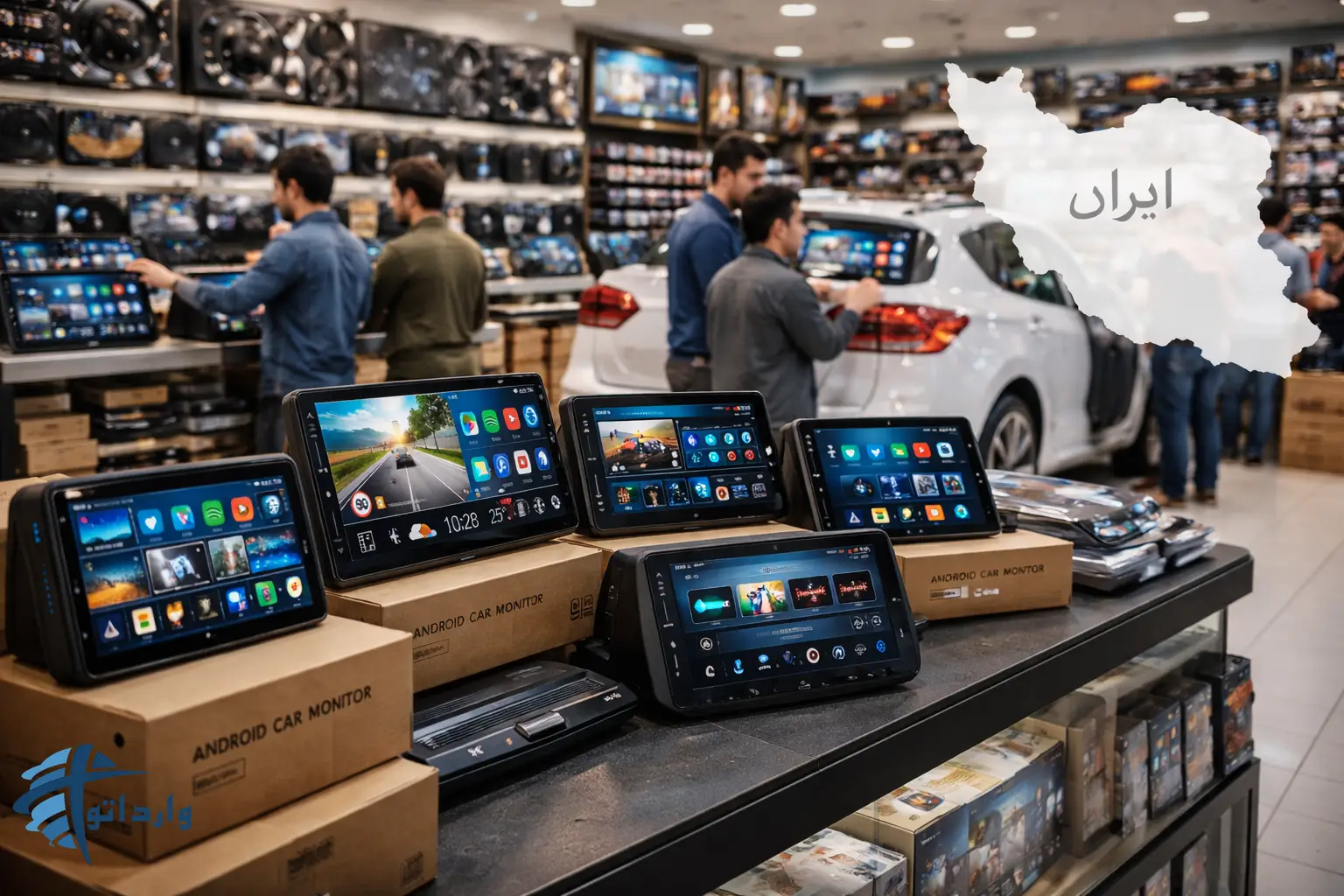 واردات مانیتور اندروید خودرو از چین