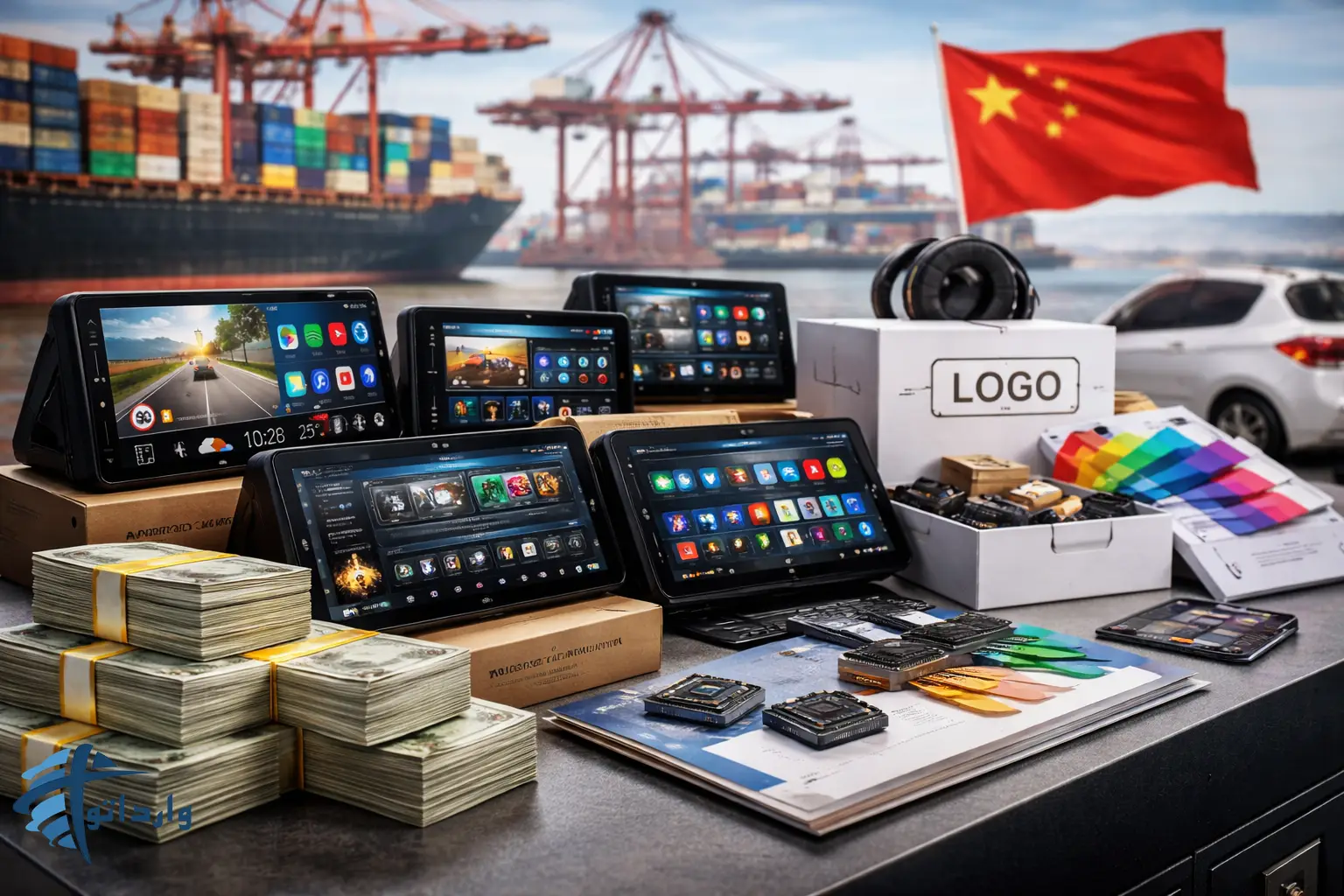 واردات مانیتور اندروید خودرو از چین