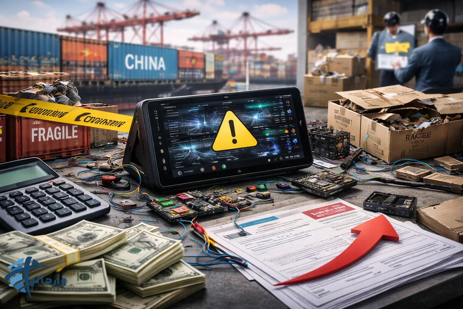 واردات مانیتور اندروید خودرو از چین