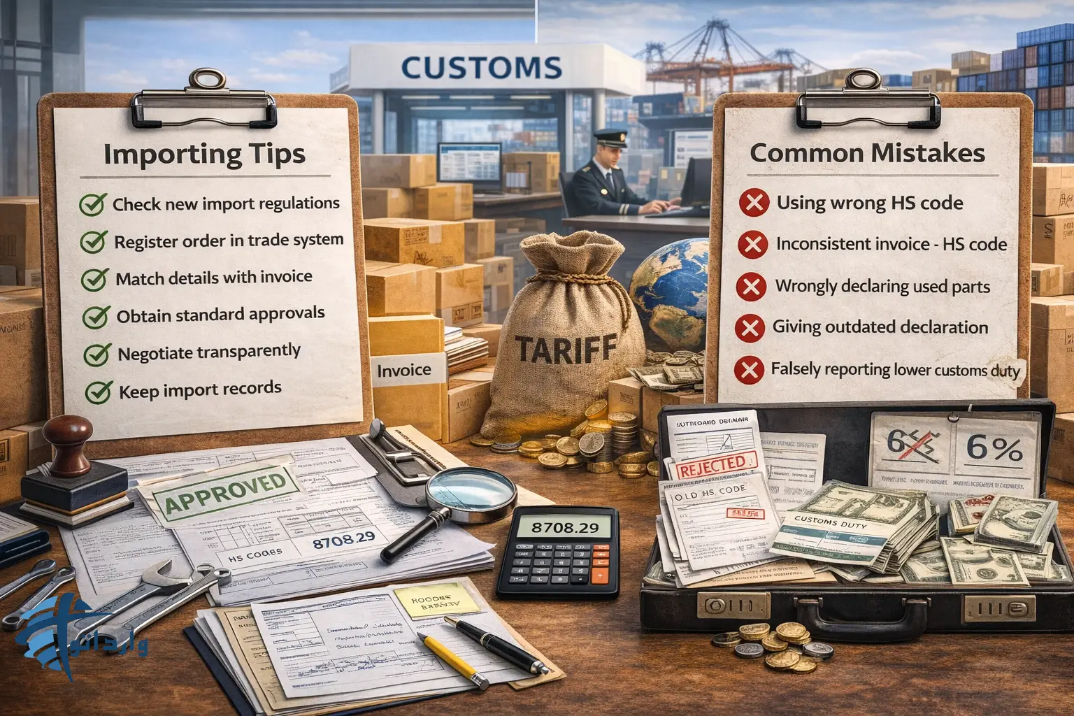 تعرفه گمرکی و Hs code لوازم یدکی خودرو