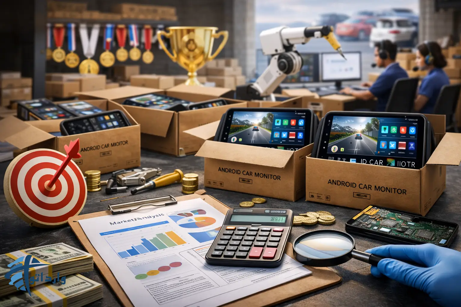 واردات مانیتور اندروید خودرو از چین