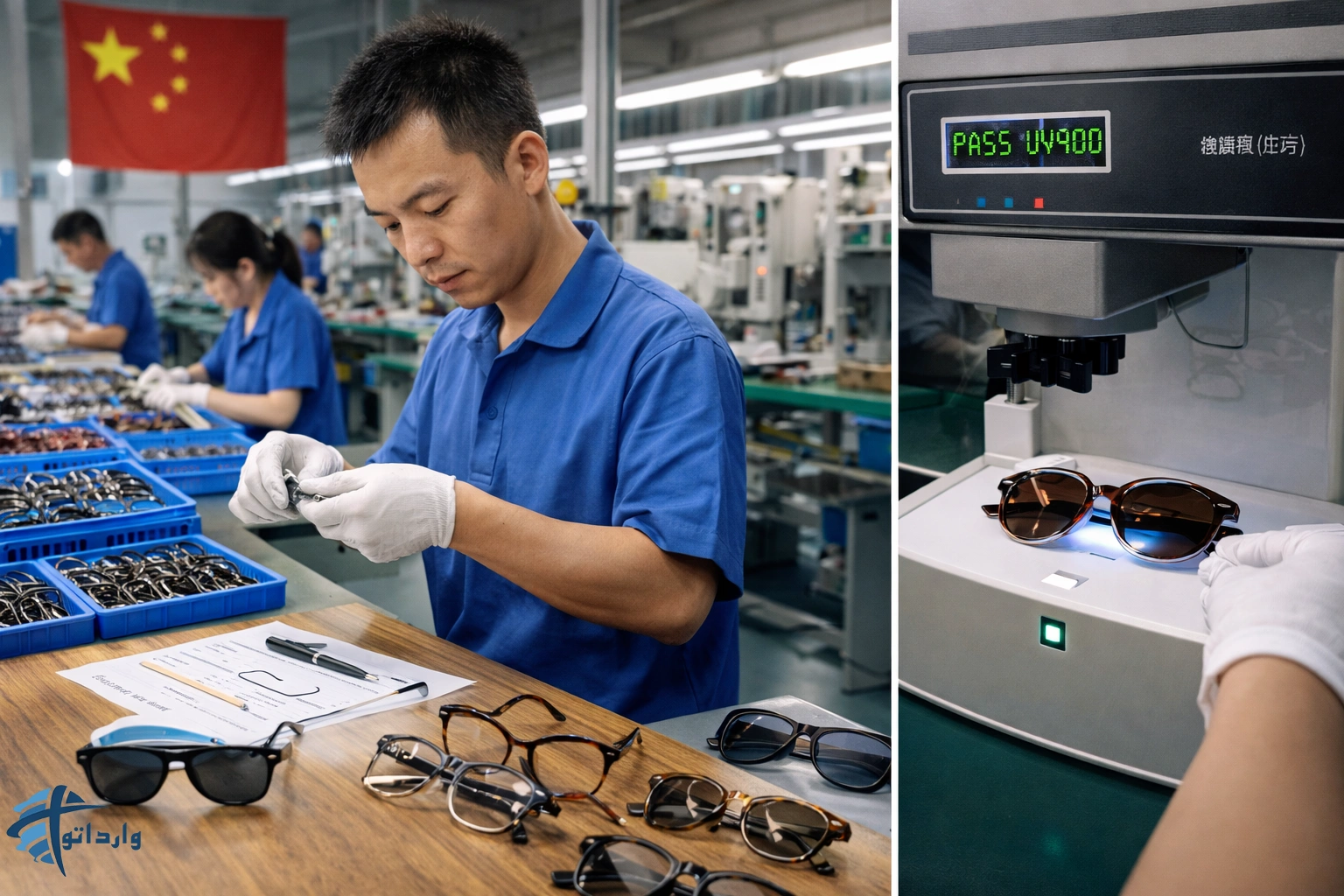 واردات عینک از چین