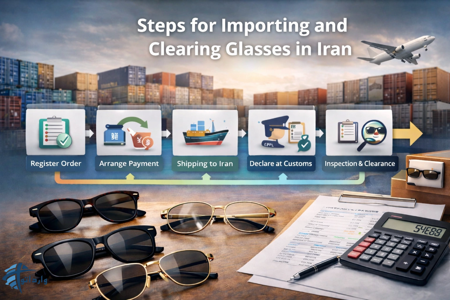 مراحل واردات و ترخیص عینک در ایران