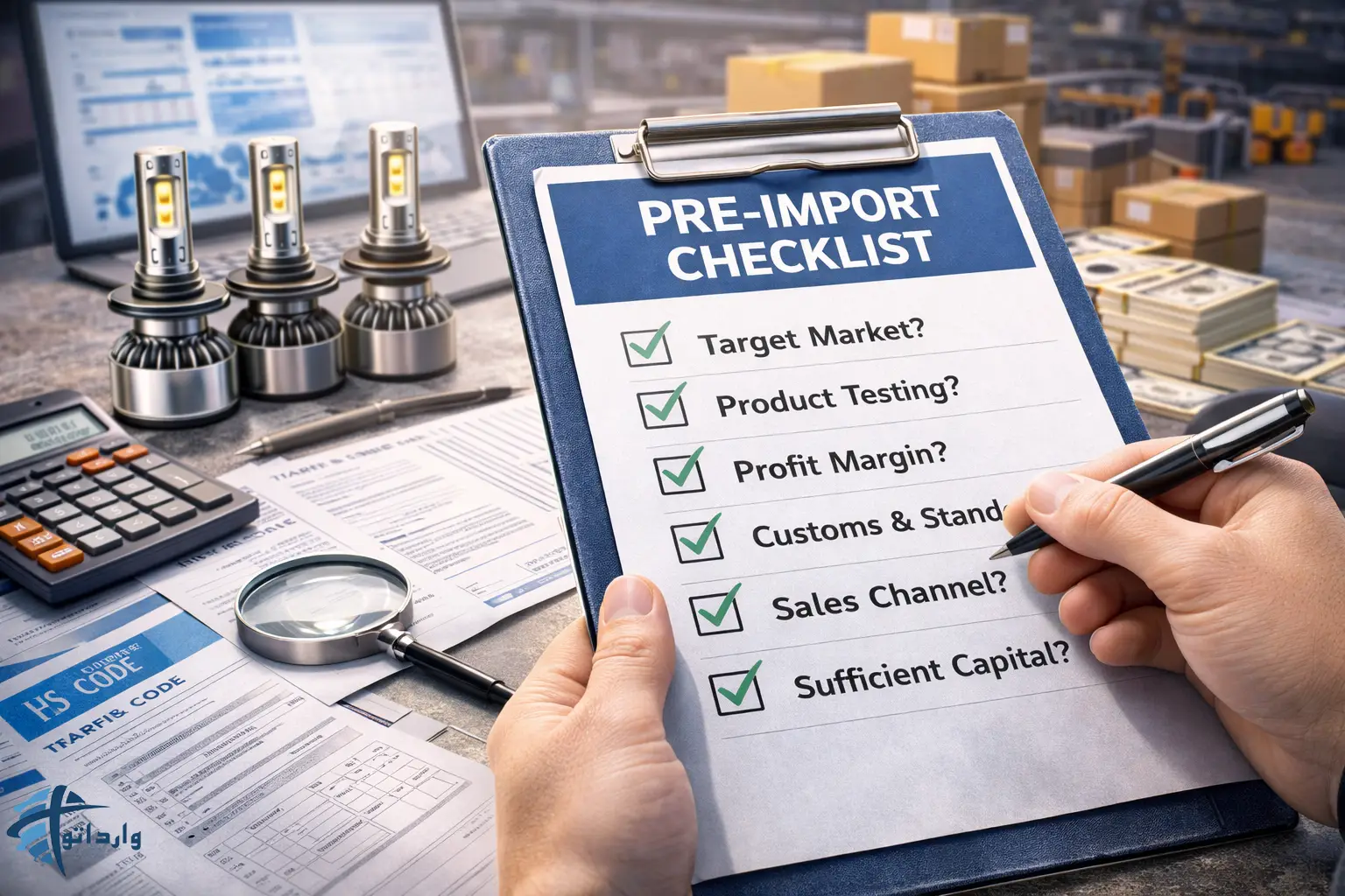 چک‌لیست تصمیم‌گیری قبل از واردات هدلایت 