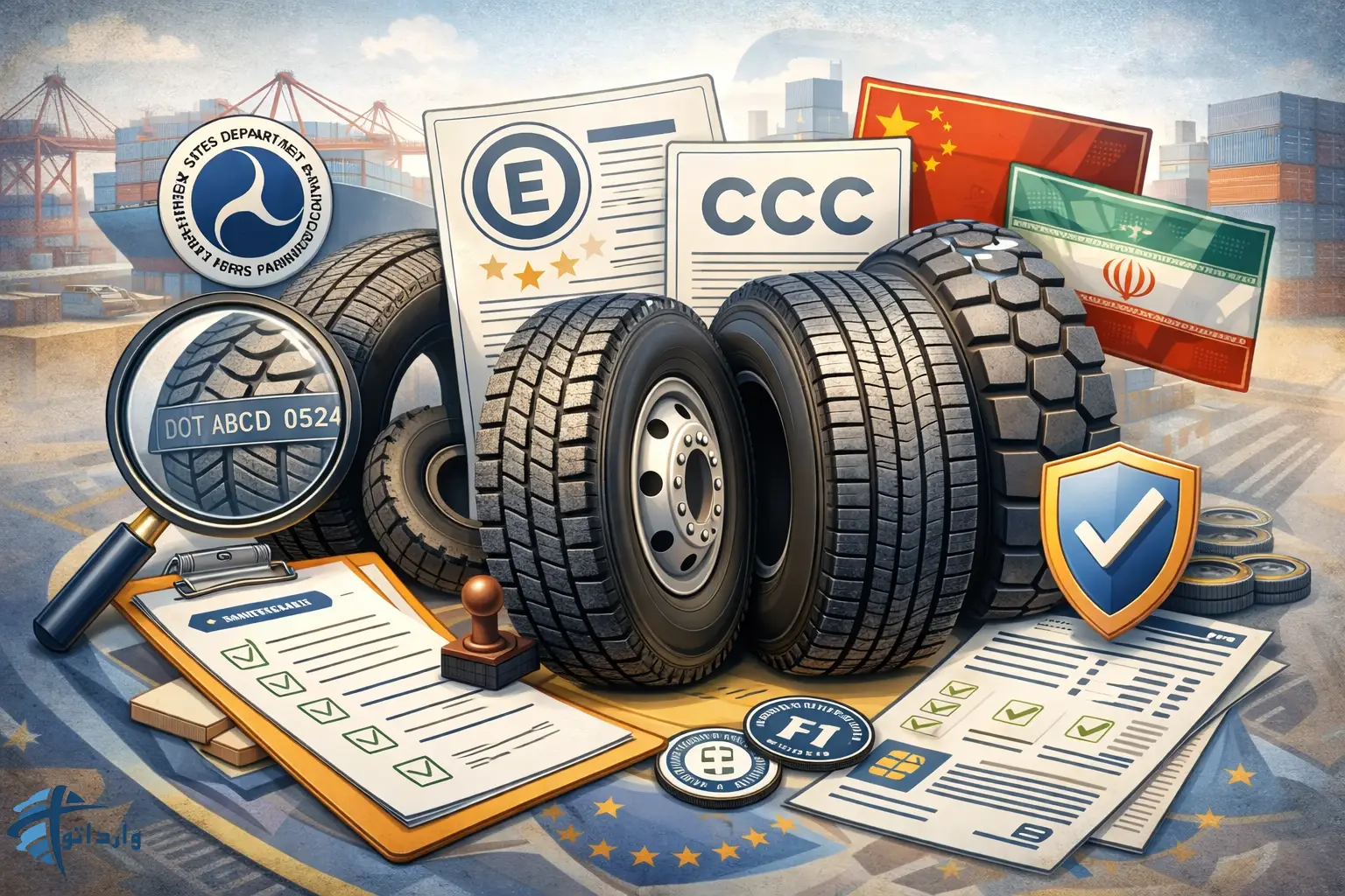 مجوزها، استانداردها و الزامات قانونی واردات تایر