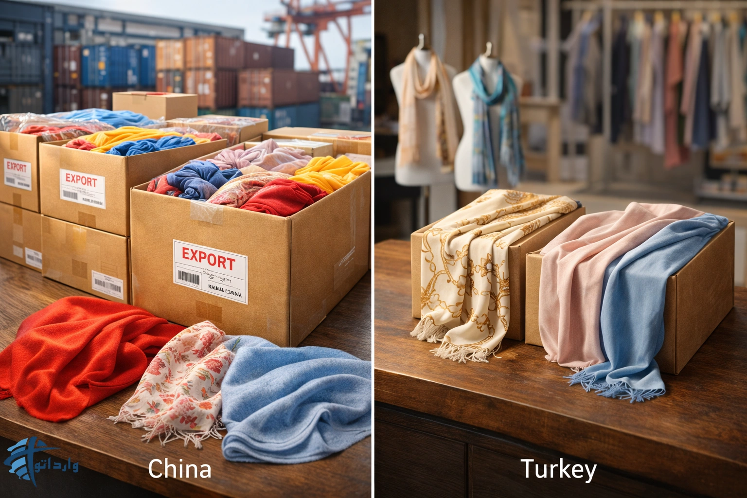 واردات روسری از چین بهتر است یا ترکیه؟