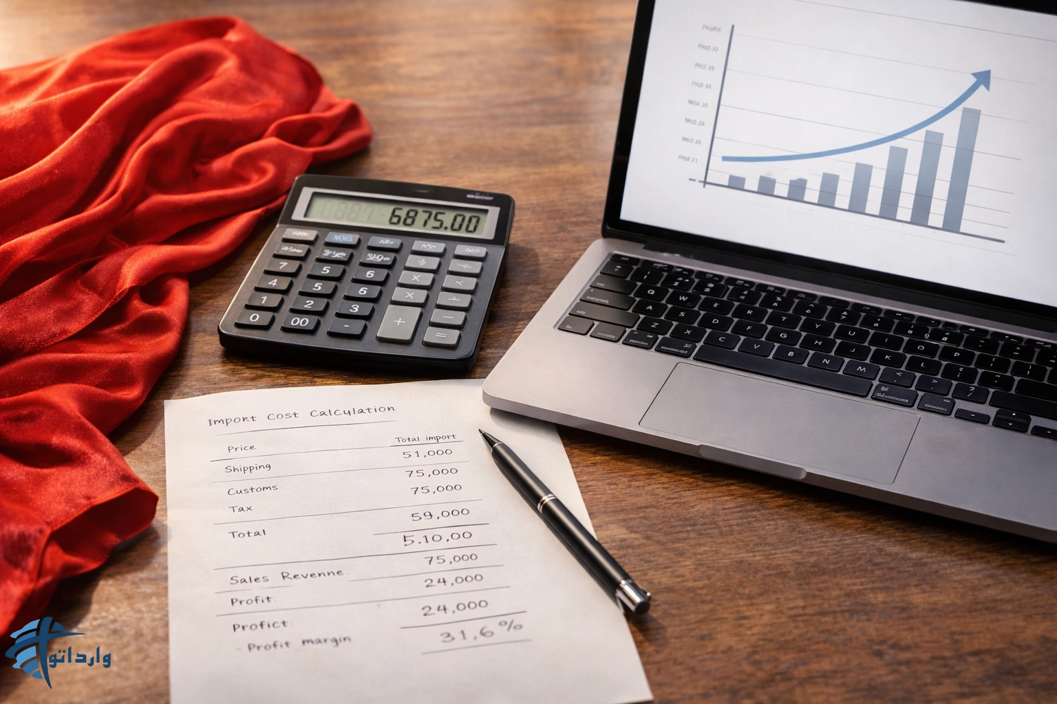 سود واردات روسری از چین چقدر است؟