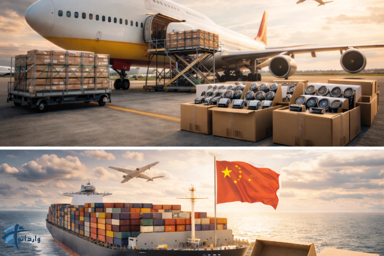 روشهای حمل ساعت از چین