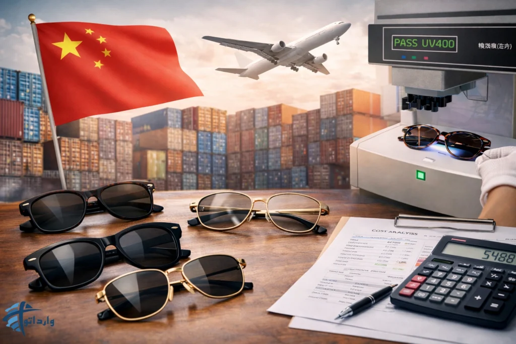 واردات عینک از چین