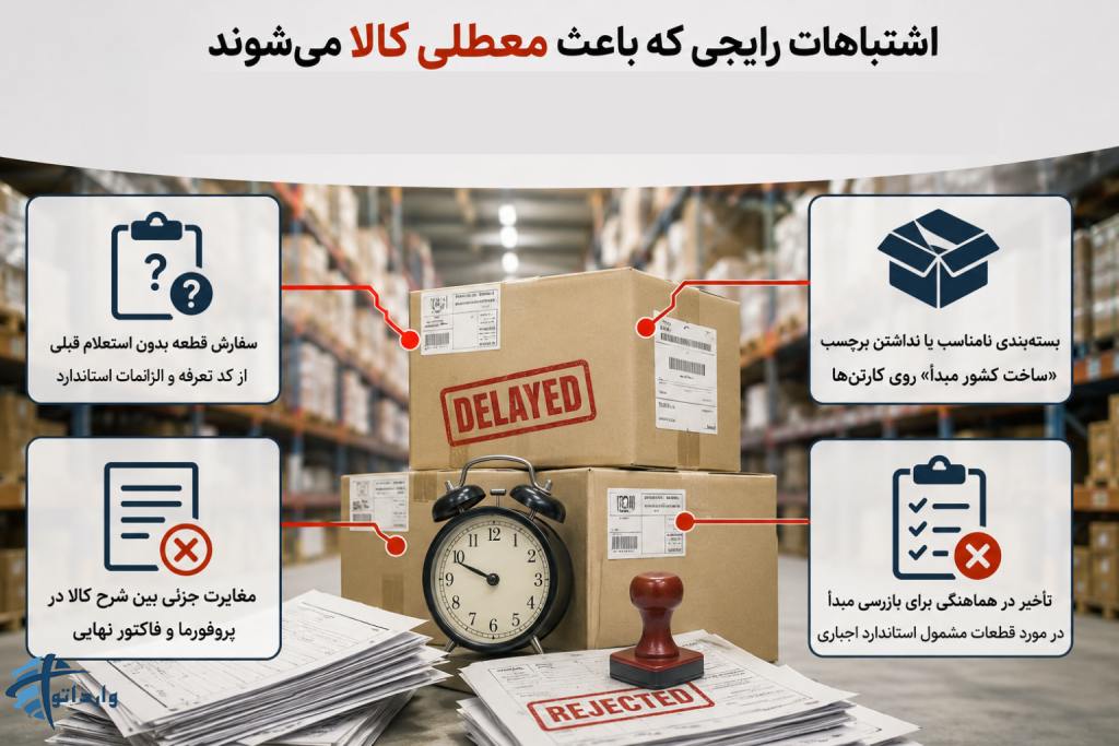 اشتباهات رایج در ترخیص قطعات خودرو