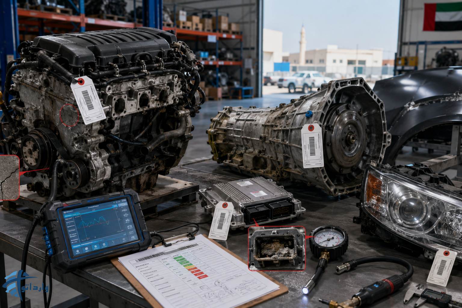 واردات قطعات استوک خودرو از امارات